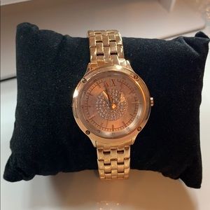 Armani Exchange Rose Gold watch